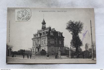 M334, Cpa 1903, Maisons Laffitte, hôtel de ville, Yvelines 78