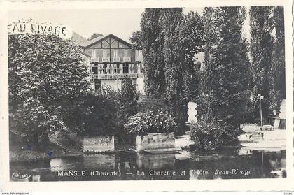 CPSM Mansle la Charente et l'Hôtel Beau-Rivage