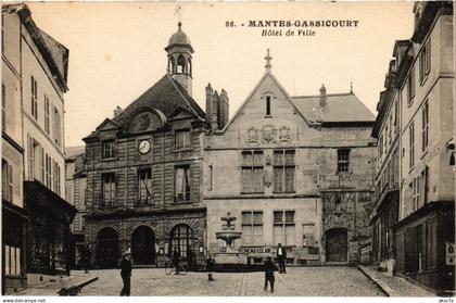 CPA MANTES-la-JOLIE Gassicourt - Hotel de Ville (1385608)