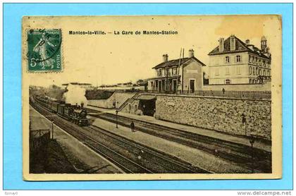 B - 78 - MANTES LA VILLE - la gare de Mantes station