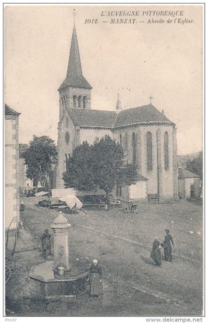 MANZAT - Abside de l'Eglise