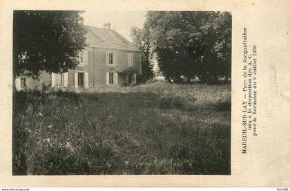 mareuil sur lay dissais * parc de la Jacquelinière mis à la disposition des A.C. pour la Kermesse du 6 juillet 1930