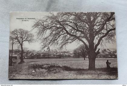 Cpa 1917, panorama de Marines, Val d'Oise 95