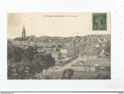 MARINGUES (PUY DE DOME) AUVERGNE VUE GENERALE PANORAMIQUE AVEC EGLISE