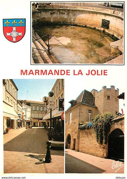 47 - Marmande - Multivues - Blasons - Flamme Postale de Marmande - CPM - Voir Scans Recto-Verso