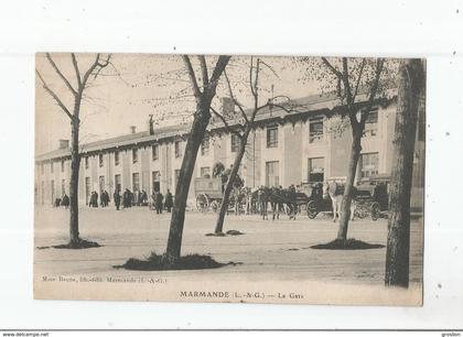 MARMANDE (L ET G) LA GARE (DILIGENCES) 1912