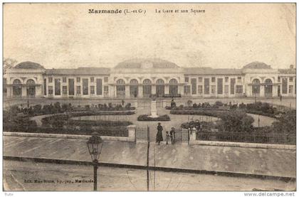 MARMANDE LA GARE ET SON SQUARE ANIMEE