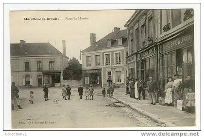 MAROLLES LES BRAULTS ..... PLACE DU MARCHE