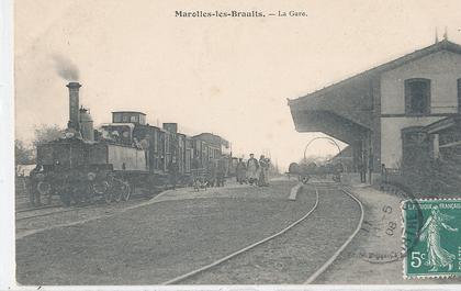 U 898/CPA     MAROLLES LES BRAULTS    LA GARE