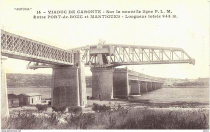 Carte POSTALE  Ancienne de  MARTIGUES / PORT de BOUC  - Viaduc de CARONTE