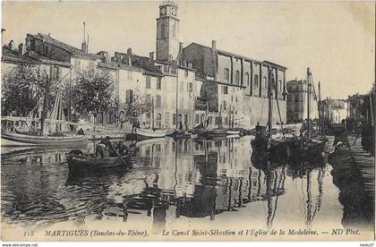 Martigues - Le Canal Saint-Sébastien et l'Eglise de la Madeleine