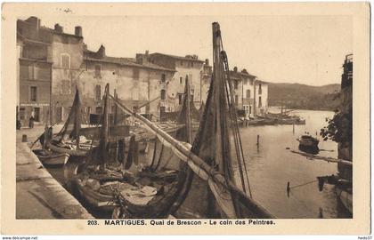 Martigues - Quai de Brescon - Le coin des Peintres