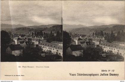 CPA MAULEON-LICHARRE SOULE - Vue Generale - Stereo Postcard (1163770)