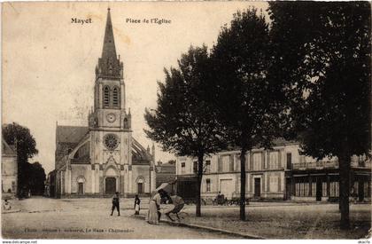 CPA Mayet Place de l'Eglise (1429700)