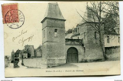 CPA - Carte Postale - France - Medan - Entrée du Château - 1906  (D13341)