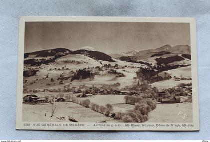 M457, vue générale de Megève, Haute Savoie 74