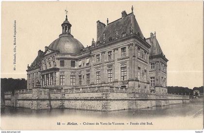 Melun - Château de Vaux-le-Vicomte - Fossés côté Sud