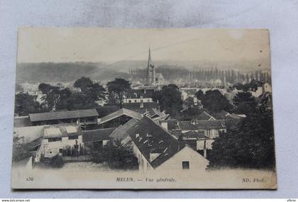 Melun, vue générale, Seine et Marne 77