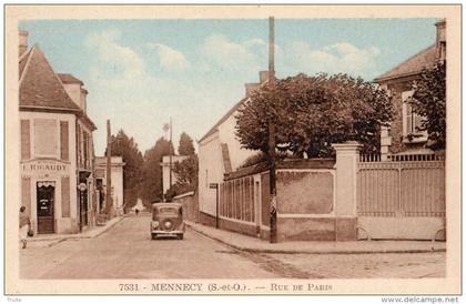 MENNECY RUE DE PARIS AUTOMOBILE CAFE E RIGAUDY