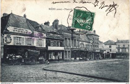 Carte Postale ancienne de  MERU - Place du Marché