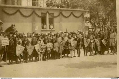 FRANCE - Carte postale Photo de d'une fête à Metz, carte postale écrite en Feldpost en 1914 ( Occupation)  - L 136931