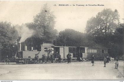 CPA Meulan Le Tramway de Versailles-Meulan