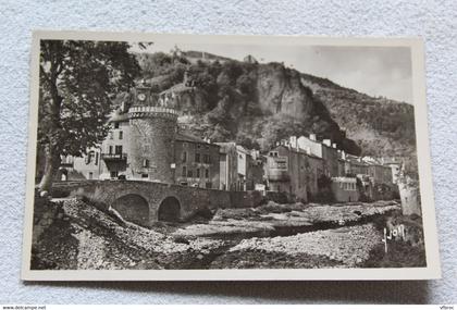 I578, Cpsm, Meyrueis, tour de l'horloge, Lozère 48