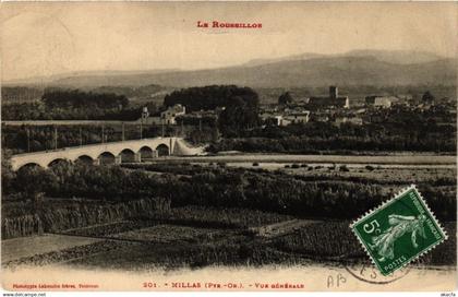 CPA Le ROUSSILLON - Millas - Vue générale (451476)