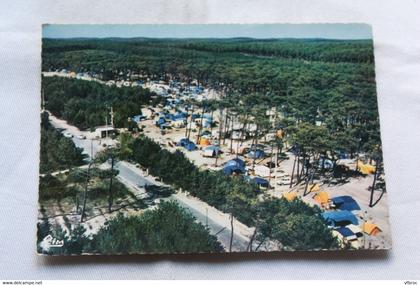 Cpm, Mimizan, vue aérienne, camping municipal, Landes 40