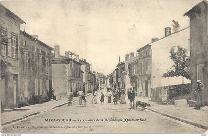 CPA Mirambeau Cours de la République Quartier Sud