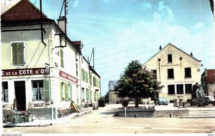 Carte POSTALE Ancienne de   MIREBEAU sur BEZE - Place Pierre BASSOT