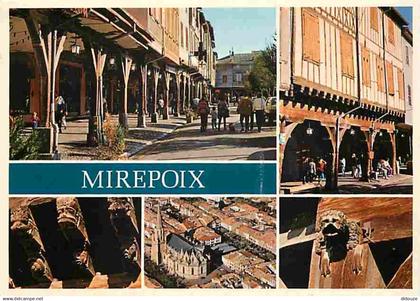 09 - Mirepoix - Multivues - Maisons à pans de bois - Flamme Postale de Mirepoix - CPM - Voir Scans Recto-Verso