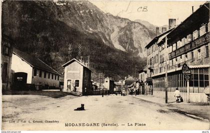 CPA AK MODANE - MODANE-Gare - La Place (388334)