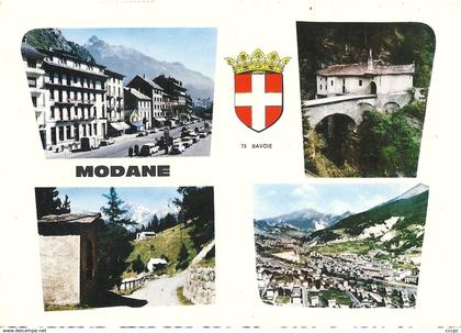 CPSM Modane vues multiples et Blason