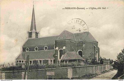 80 - Moislains - L'Eglise - Correspondance - CPA - Oblitération ronde de 1933 - Voir Scans Recto-Verso