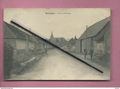 CPA - Moislains  - Rue de Peronne