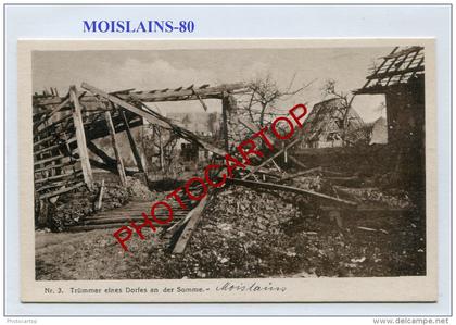 MOISLAINS-CARTE Imprimee allemande-Guerre 14-18-1 WK-France-80-