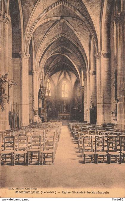 monflanquin * intérieur de l'église st andré de monflanquin