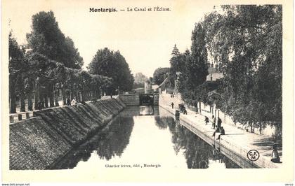 Carte POSTALE Ancienne de MONTARGIS - Ecluse