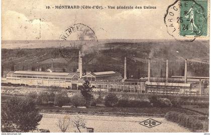 Carte  POSTALE  Ancienne  de   MONTBARD -  vue des Usines