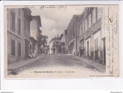 MONTCLAR-de-QUERCY: grande rue - très bon état