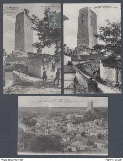 MONTCUQ - 3 cartes