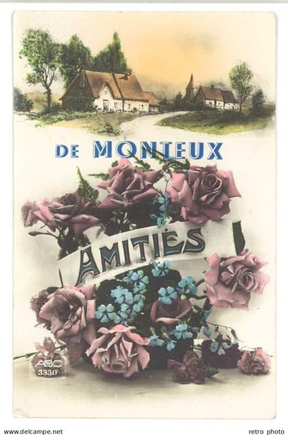 Cpa Vaucluse - De Monteux Amitiés