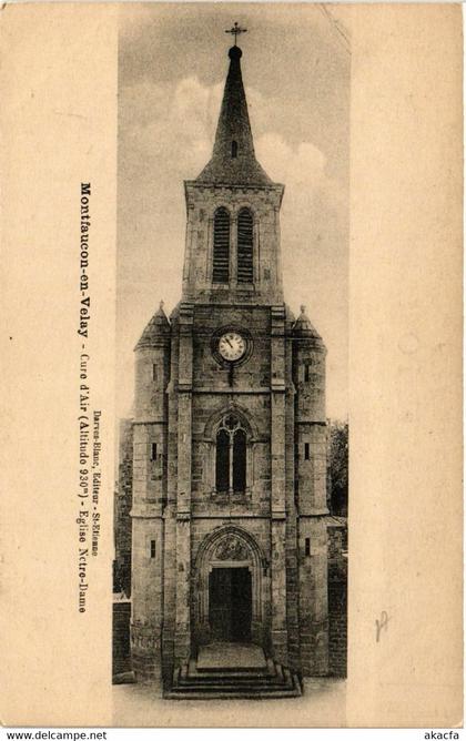 CPA AK Montfaucon-en-VELAY - Cure d'Air - Église Notre-Dame (516865)