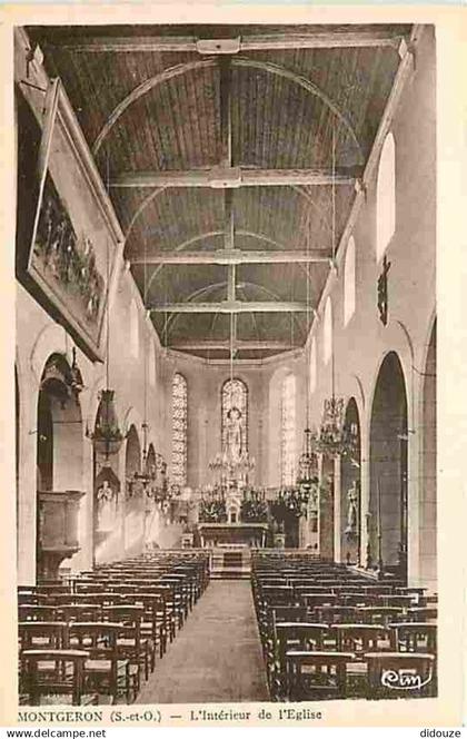 91 - Montgeron - Intérieur de l'Eglise - CPA - Voir Scans Recto-Verso