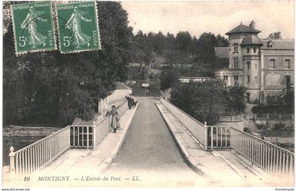 CPA-Carte Postale  France Montigny Entrée du Pont 1908 VM53558