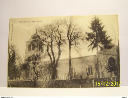 MONTIGNY-LE-ROI (HAUTE MARNE) VAL DE MEUSE. LES ARBRES. EGLISE.