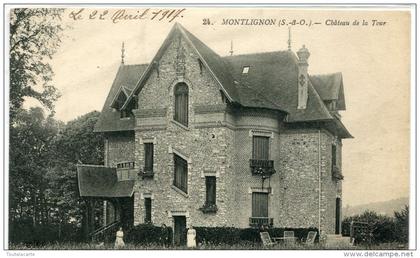 CPA 95 MONTLIGNON CHATEAU DE LA TOUR 1917