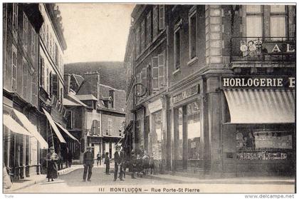 MONTLUCON RUE PORTE SAINT-PIERRE COMMERCES HORLOGERIE