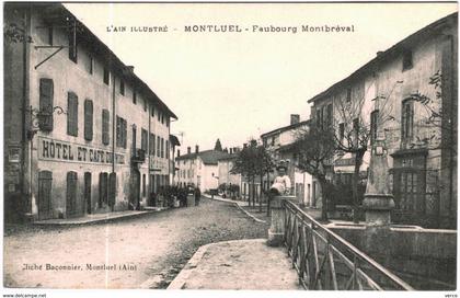 Carte Postale Ancienne de MONTLUEL-faubourg Montbreval